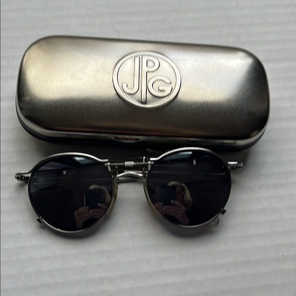 Jean Paul Gaultier sunglasses with silver case